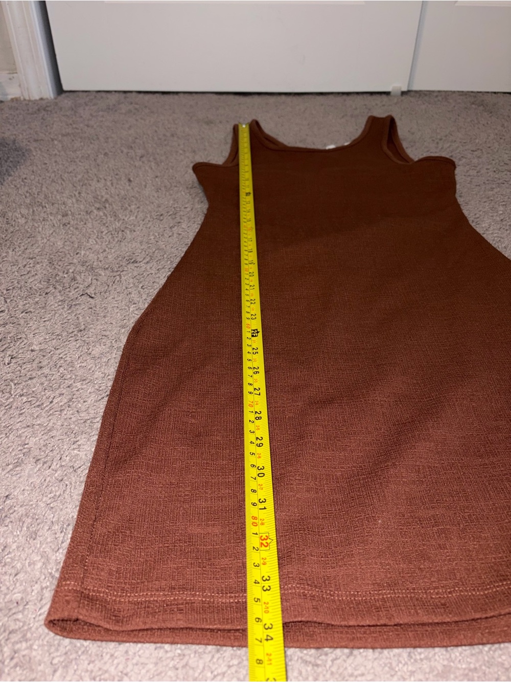 Roxy Sleeveless Brown Knit Bodycon Dress - Picture 6 of 7